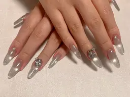 長さ出し🩷ワンカラー/ラメグラ★他のアート希望の場合もこちらのメニューでok!