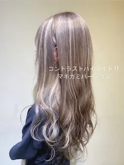 【前回全頭ブリーチしてある子はクオリティめっちゃあがります💋✨】🖤♡コントラスト◎ハイライトカラー♡🖤