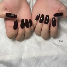 10本長さ出し(チップとハードジェル使用)