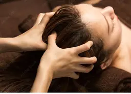 ドライヘッドマッサージ30分【ヘアケア頭皮炭酸トリートメント付💆】リラクゼーション/むくみ/リフトアップ/