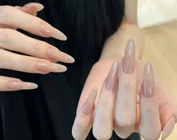 ハンドネイル💅ジュニアネイリストチップ長さ出しワンカラー or ラメグラコース￥５０００