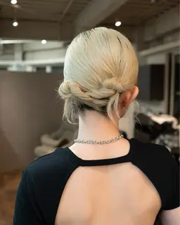 ヘアセット　早朝