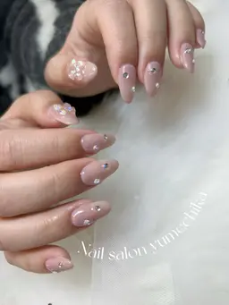 【定額ネイル】♡人気No.1 冬のワンホンネイル♡（オフ無料）