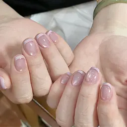 マグネット✖️フレンチネイル