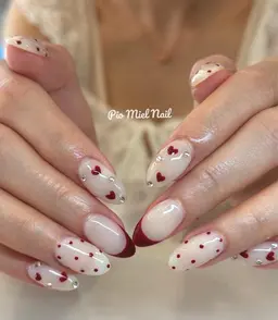 [お気に入りした方限定] 🎀チップ長さだし10本★シンプルアートやり放題コース ￥10000