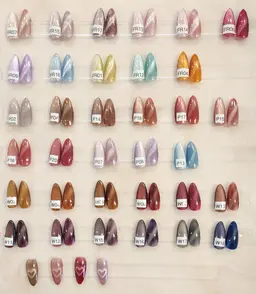 【Jrネイリスト】(オフあり)マグネットネイル🧲奥行きが可愛い🧲自爪を削らないノンサンディングベース使用