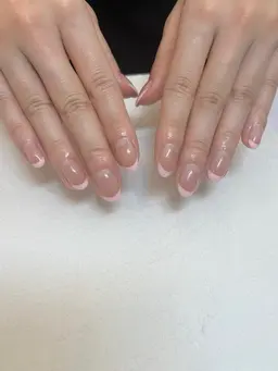 《オフ有🌺》フレンチネイル🤎　パラジェル使用/長さだし🉑