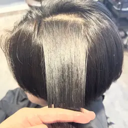 🉐【気になる前髪・顔周りにおすすめ🙋🏻◎】メンズカット＋部分縮毛矯正🫧