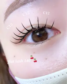 💗Open価格💗【エクステ】フラットラッシュ80​〜​100本➕初回オフ無料