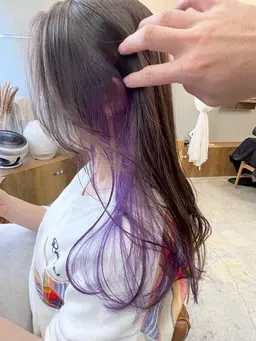 メンテナンスカット+インナーブリーチ+カラー+髪質改善トリートメントライト