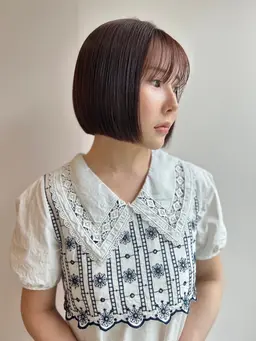 [29歳以下対象]  お気に入り登録者様限定🌟大好評🌟ぷつっとボブ×透明感カラー×内部補修2stepトリートメント