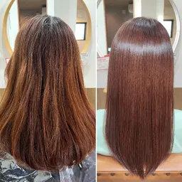 【 酸熱系髪質改善 】METEOカラー + 1stepトリートメント + ナノバブルmarbb