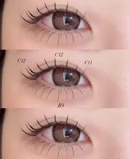 🎀ミニモ限定価格🎀デカ目🫧上下マツエク🫧フラット120本+下エク30本迄　¥6200