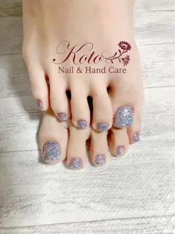 Foot👣ワンカラーorラメグラ【ソフトジェルオフ無料】