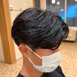 【🚨学生限定🚨】メンズカット＋フェザーパーマ/メンズカット/メンズパーマ/韓国メンズヘア