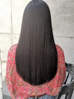 カット + 縮毛矯正 + treatment