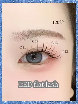 🩷LEDマツエク120本 ( flat lash ) 他店オフ⭕️