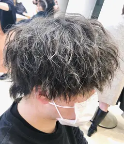 メンズ限定🔥ツイストスパイラルパーマ（カット込み）+眉カット