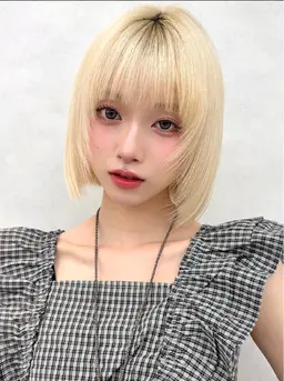 🇰🇷『切りっぱなしボブカット➕カラー』
