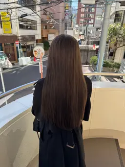 艶髪縮毛矯正+水素トリートメント