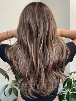 【12月限定】✨上品×細め✨️ナチュラルハイライトカラー/色落ちまで綺麗な柔らか髪に
