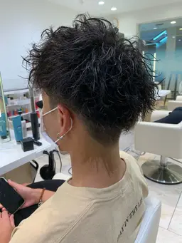 メンズカット＋ツイストスパイラルパーマ