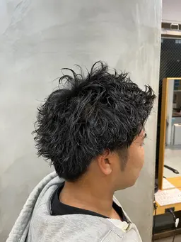【流行りの!!】カット➕波巻きパーマ #メンズパーマ #波巻きスパイラルパーマ