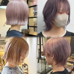 12月限定♥ケアブリーチダブルカラー+カット+髪質改善サブリミックTR】艶髪／透明感ハイトーン／中津・梅田