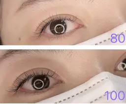 💕フラットラッシュ80本3000円／100本3680円【オフ追加500円、付け足し可】