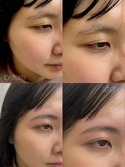《持続力✨眉毛の毛流れ矯正🗯️メンズok》美眉アイブロウWAX＋ハリウッドブロウリフト ¥4900