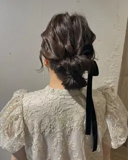 【早朝OK】 ♥ヘアアレンジ/ヘアセット♥【お友達とペアOK】結婚式お呼ばれ・イベント・お出かけなどに🕊