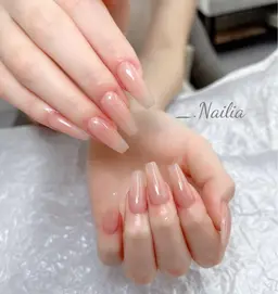 【自爪】ワンカラー/ラメグラデーション