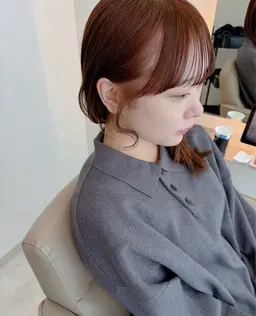 似合わせ顔まわり前髪カット＋カラー