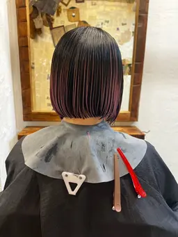 【限定価格1日1名様限定】プレイングカラー　根元が伸びても気にならないデザインカラー　前処理込み