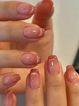 【Jr研修】チップ長さ出し✨マグネットフレンチ🎀ハンドケア付き🦋