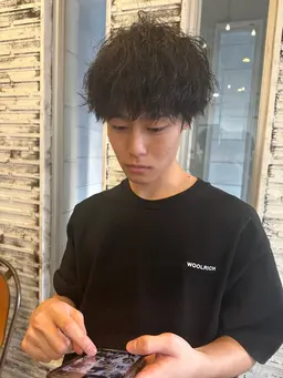 🌈メンズカット+ソフトツイストパーマ🌈