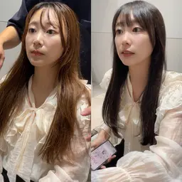 【✨カットモデル✨1日1名限定/カット+艶髪ダメージレスカラー+美髪ケアトリートメント】