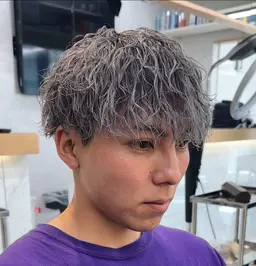 骨格似合わせカット+ケアブリーチパーマ