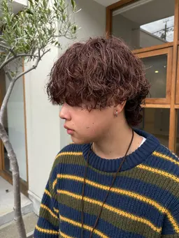 メンズカット+パーマ