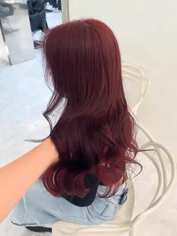 💗【minimo限定】韓国似合わせカット+暖色カラー+オリジナルトリートメント+コテ巻き💗