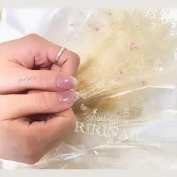 ワンカラーシンプルコース🤍ྀིストーン2粒つき