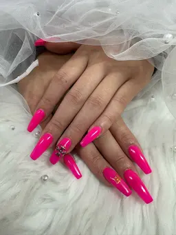 【オフなし】ジェルチップ長さだしワンカラー