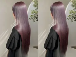 【ブリーチ苦手な方必見】ブリーチなしWカラー+うる艶トリートメント