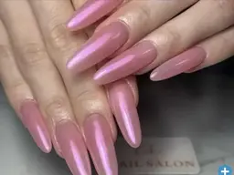 『ソフトジェルオフ無料】 🌈🌈オーロラ/ミラーネイル➕甘皮ケア➕保湿オイル