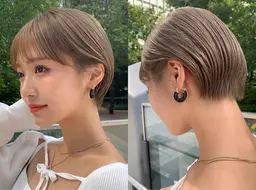 【限定クーポン】ボブカット＋ケアブリーチ＋艶感カラー＋超音波トリートメント☘️