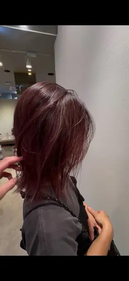 【✨平日2名様限定✨】 暖色系カラー🍒➕ロングヘアー カット✂️