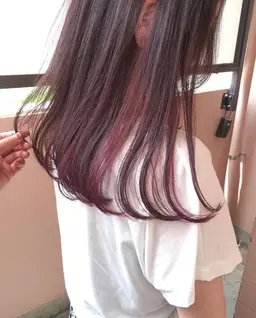 【💖今だけ💖】インナーカラー(インナーブリーチ＋全体カラー)＋FLOWDIAトリートメント❣️