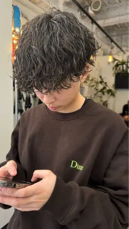 【メンズ限定👦🏻】カット＋波巻きパーマ＋ダメージ補修トリートメント