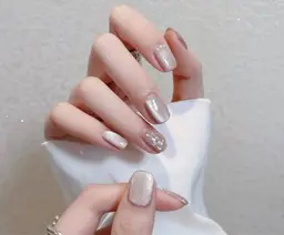 【初回ジェルOFF無料】ハンド・自爪💅 60分限定シンプル持ち込みデザインコース¥6990★マグネットもOK