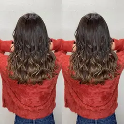 #💎全体カラー+イヤリングカラーorテールカラーorハイライト+ケアブリーチ【伊勢崎】